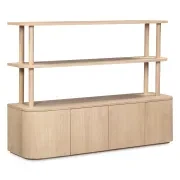 Breeze Shelving Unit Medium - Oak gallery detail image