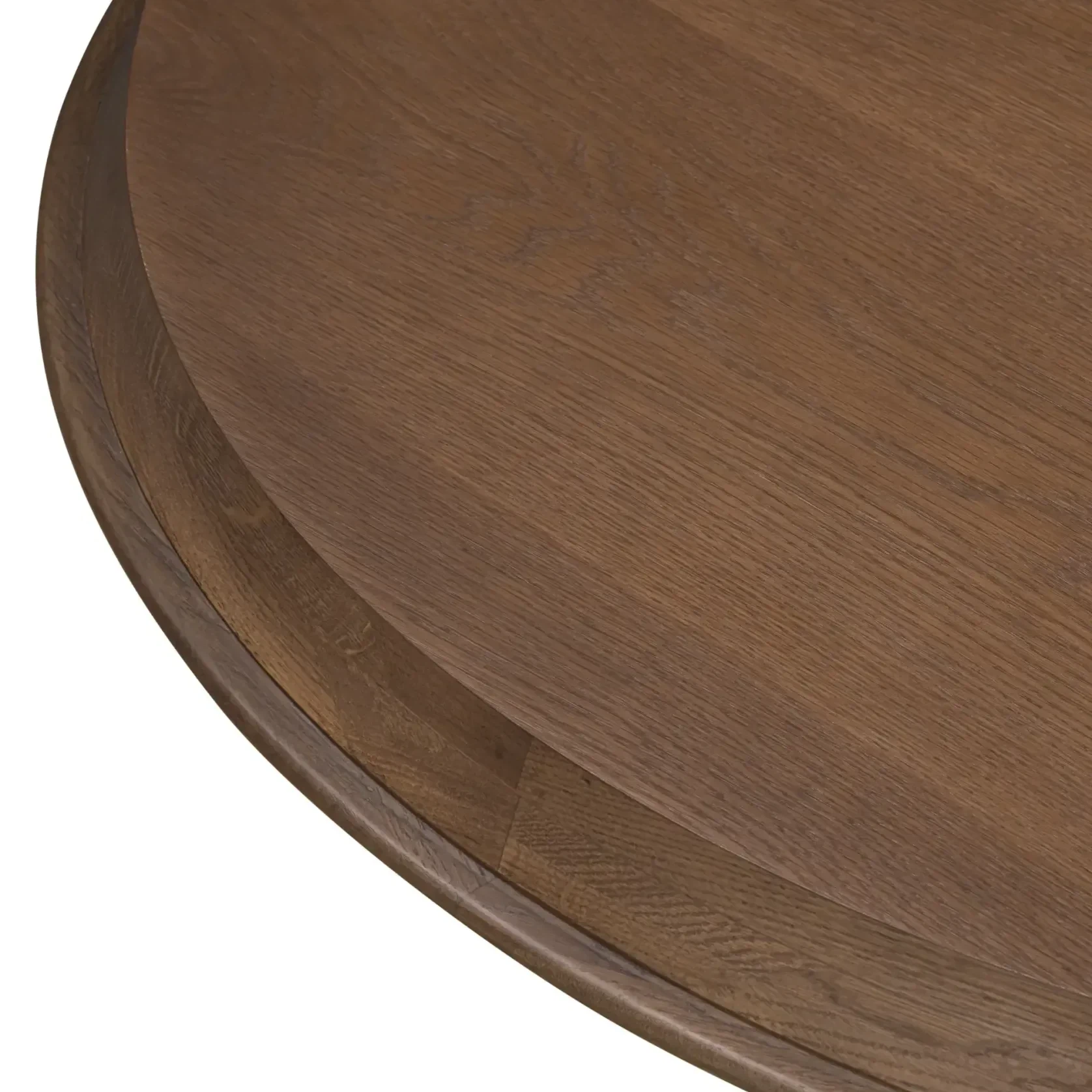 Tone Round Dining Table 120cm - Deep Oak gallery detail image