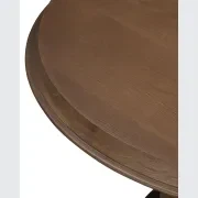 Tone Round Dining Table 120cm - Deep Oak gallery detail image