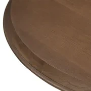 Tone Round Dining Table 120cm - Deep Oak gallery detail image