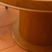 Tone Round Dining Table 120cm - Deep Oak gallery detail image