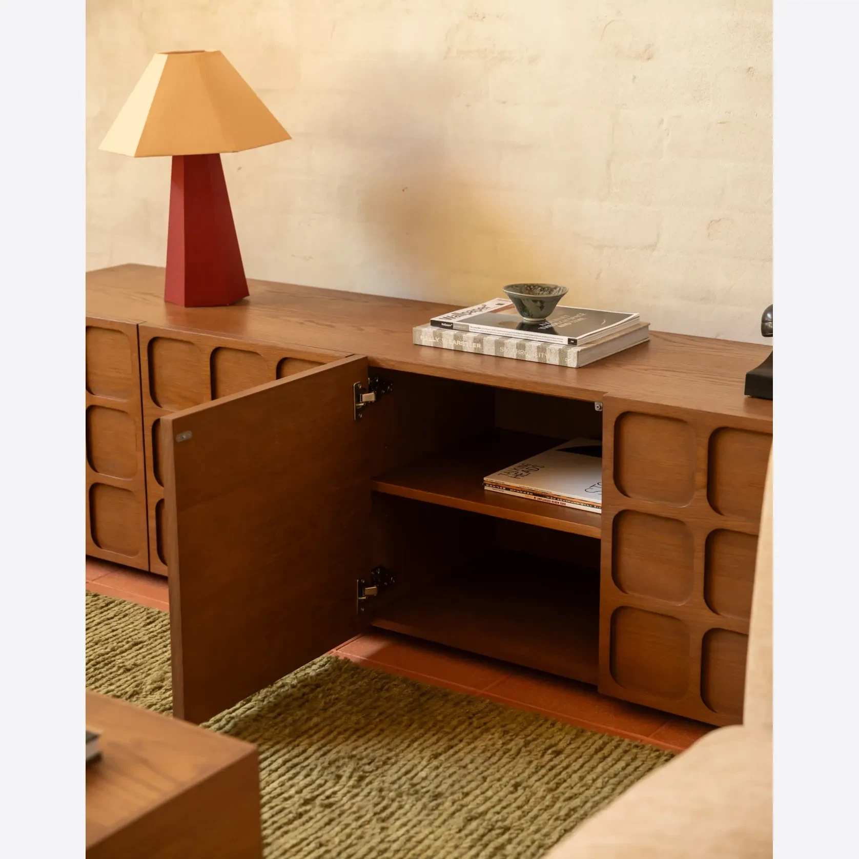 Embellish Entertainment Unit 195cm - Deep Oak gallery detail image