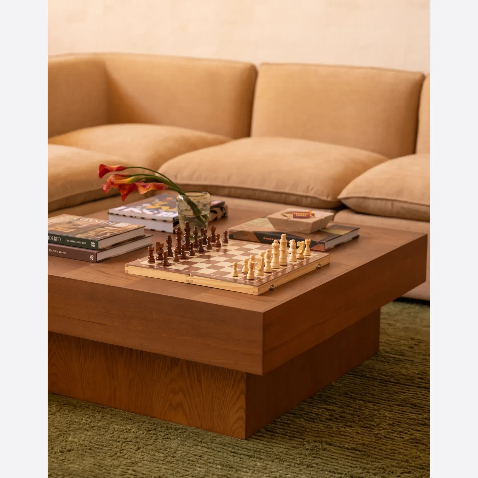 Check Coffee Table - Deep Oak gallery detail image
