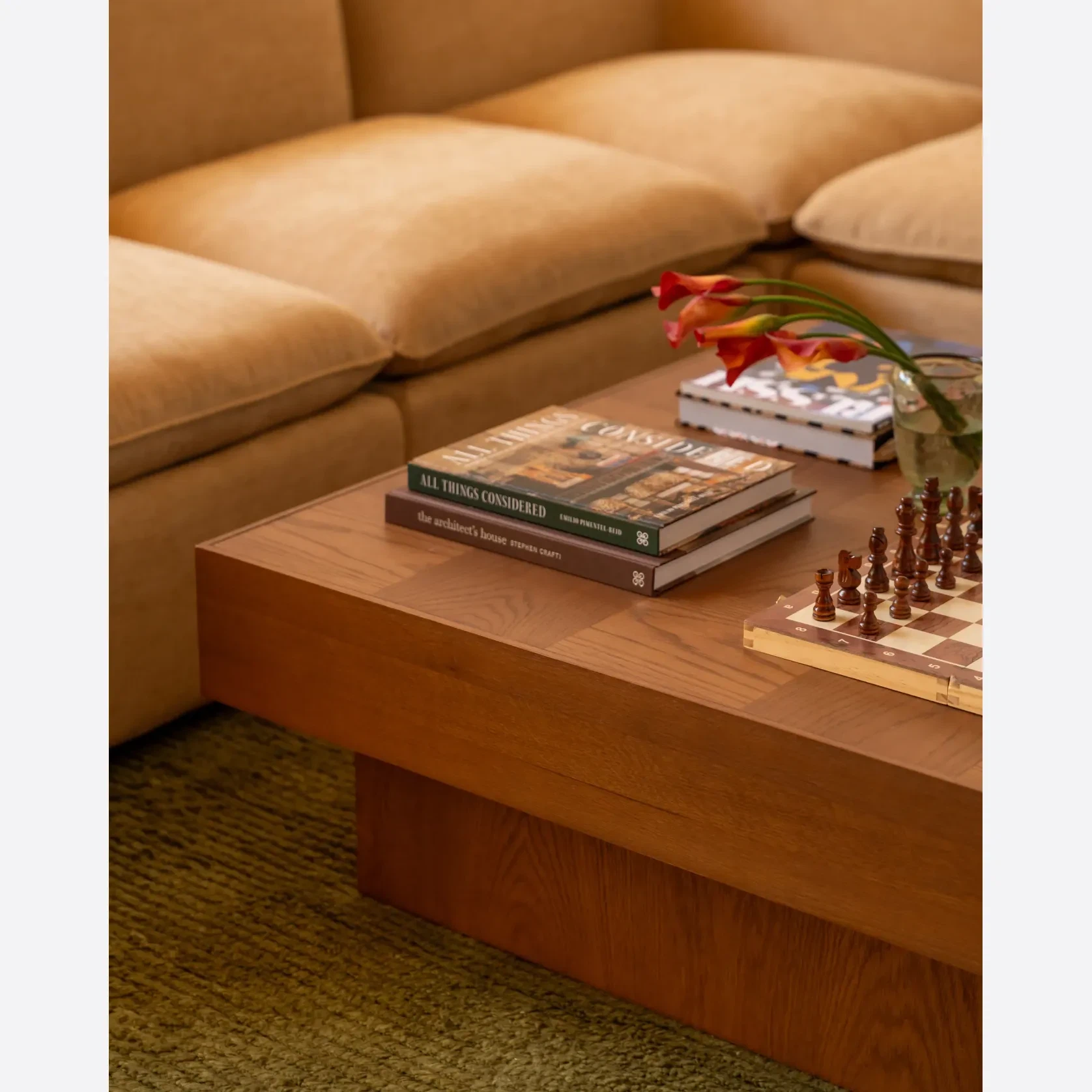Check Coffee Table - Deep Oak gallery detail image