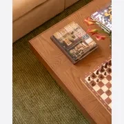 Check Coffee Table - Deep Oak gallery detail image