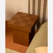 Check Side Table - Deep Oak gallery detail image