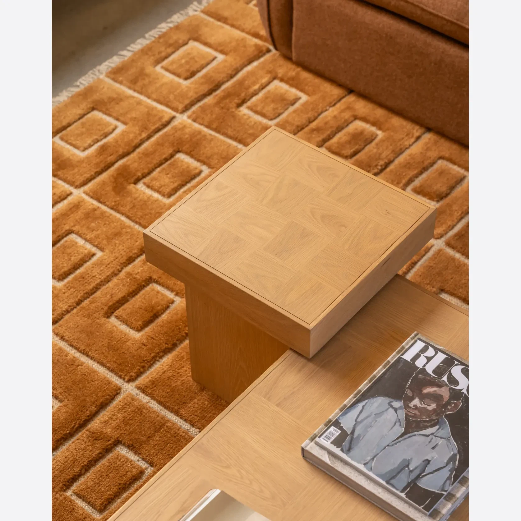 Check Side Table - Oak gallery detail image