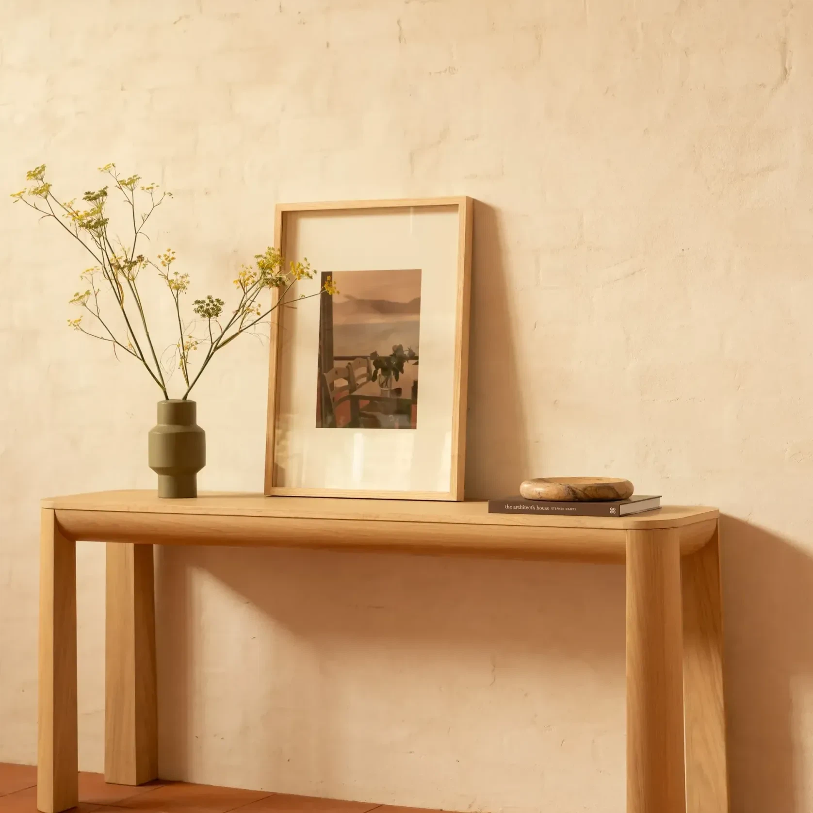 Quart Console Table 170cm - Oak gallery detail image