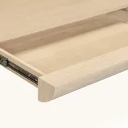 Quart Office Desk - Oak gallery detail image