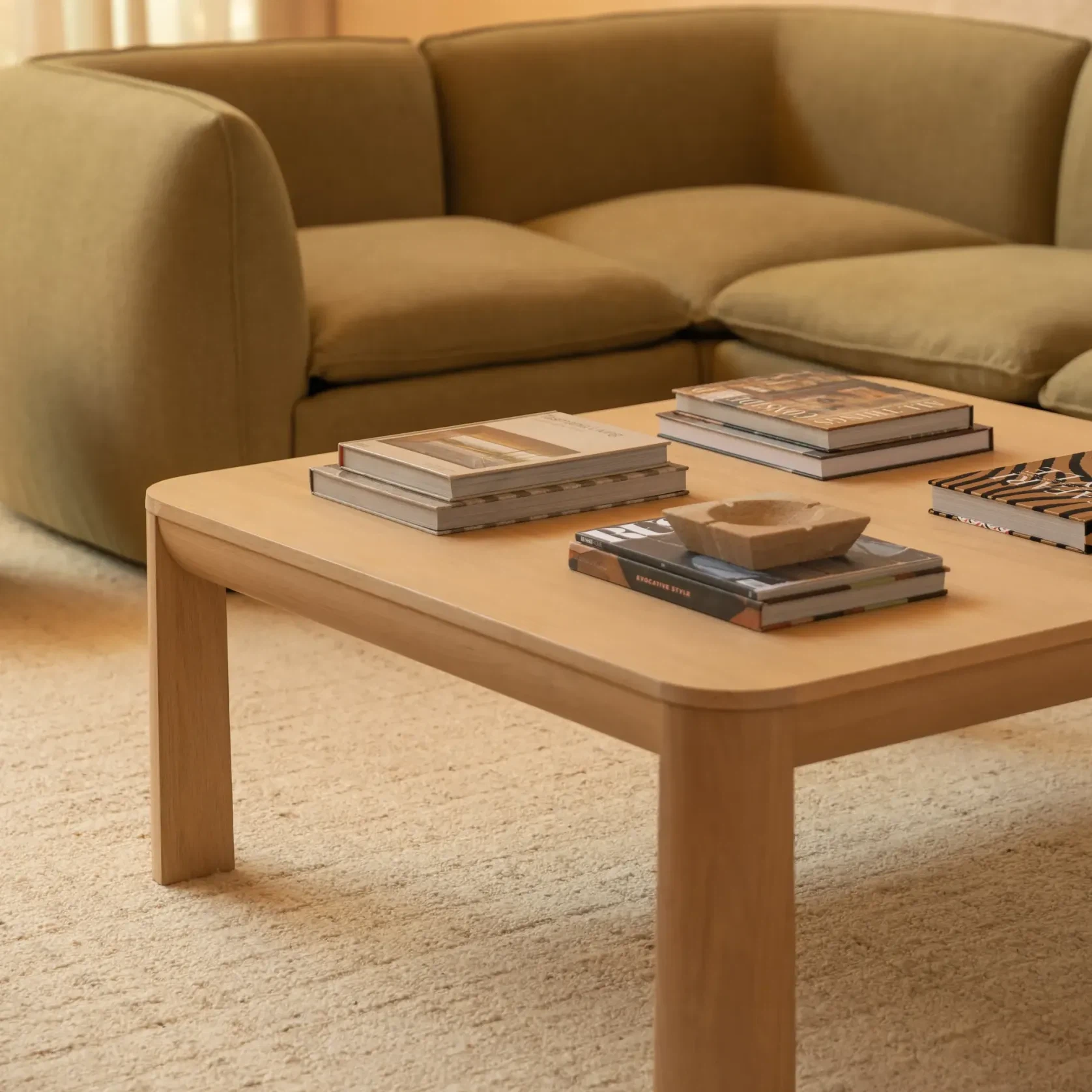 Quart Coffee Table - Oak gallery detail image