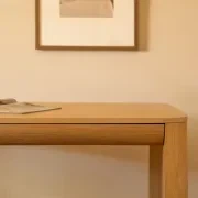 Quart Office Desk - Oak gallery detail image