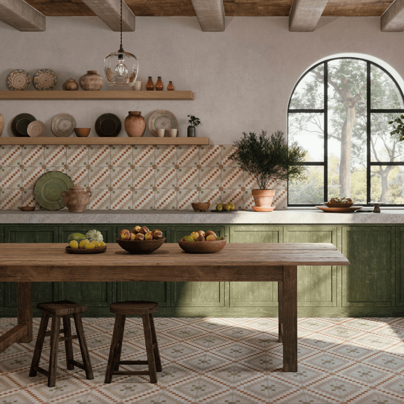 Valentia Diamond pattern tile gallery detail image