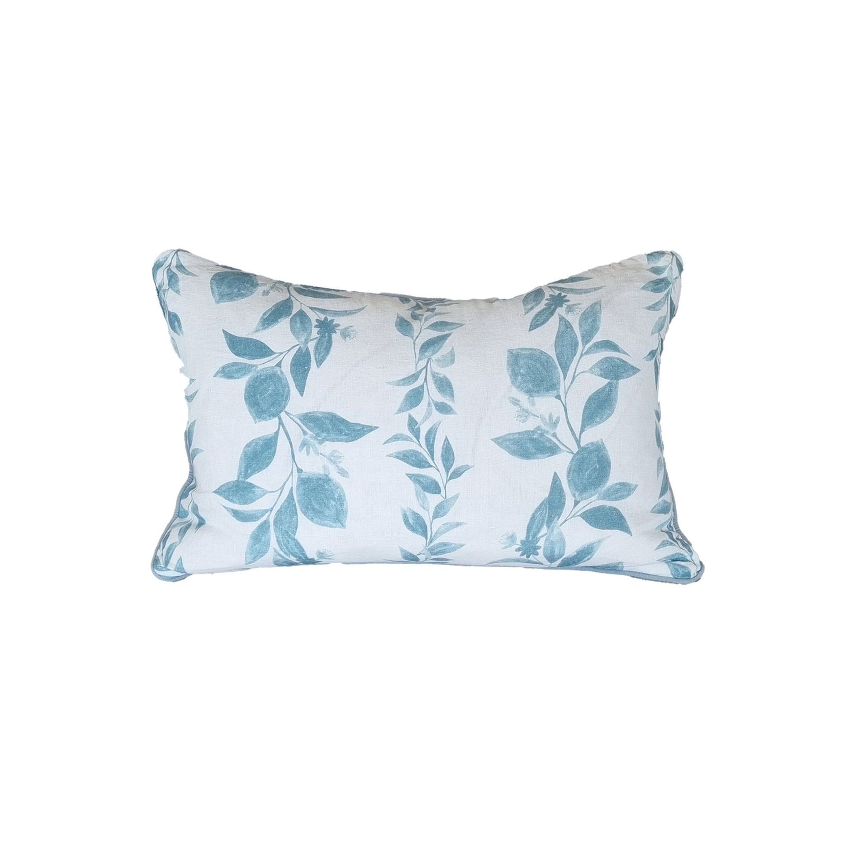 Valla Blue Linen Cushion 40 x 60 gallery detail image