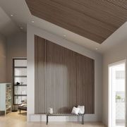 WOODFLEX Flexible Acoustic Wood Slat Wall Panel, Walnut Veneer - 2700mm x 600mm gallery detail image