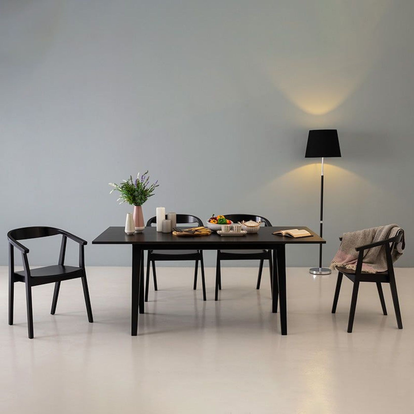 GRETA Dining Chair - Black gallery detail image
