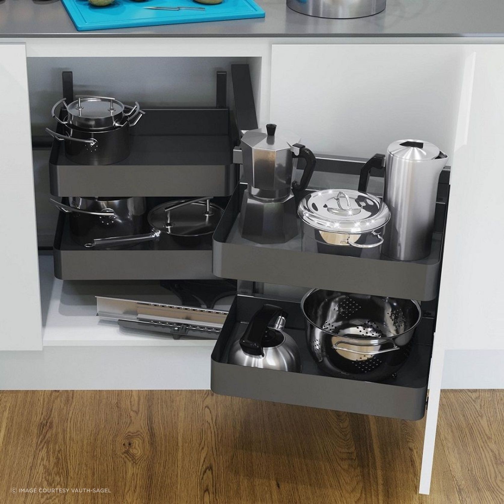 VS COR Fold Pull Out for Blind Corner Cabinets gallery detail image