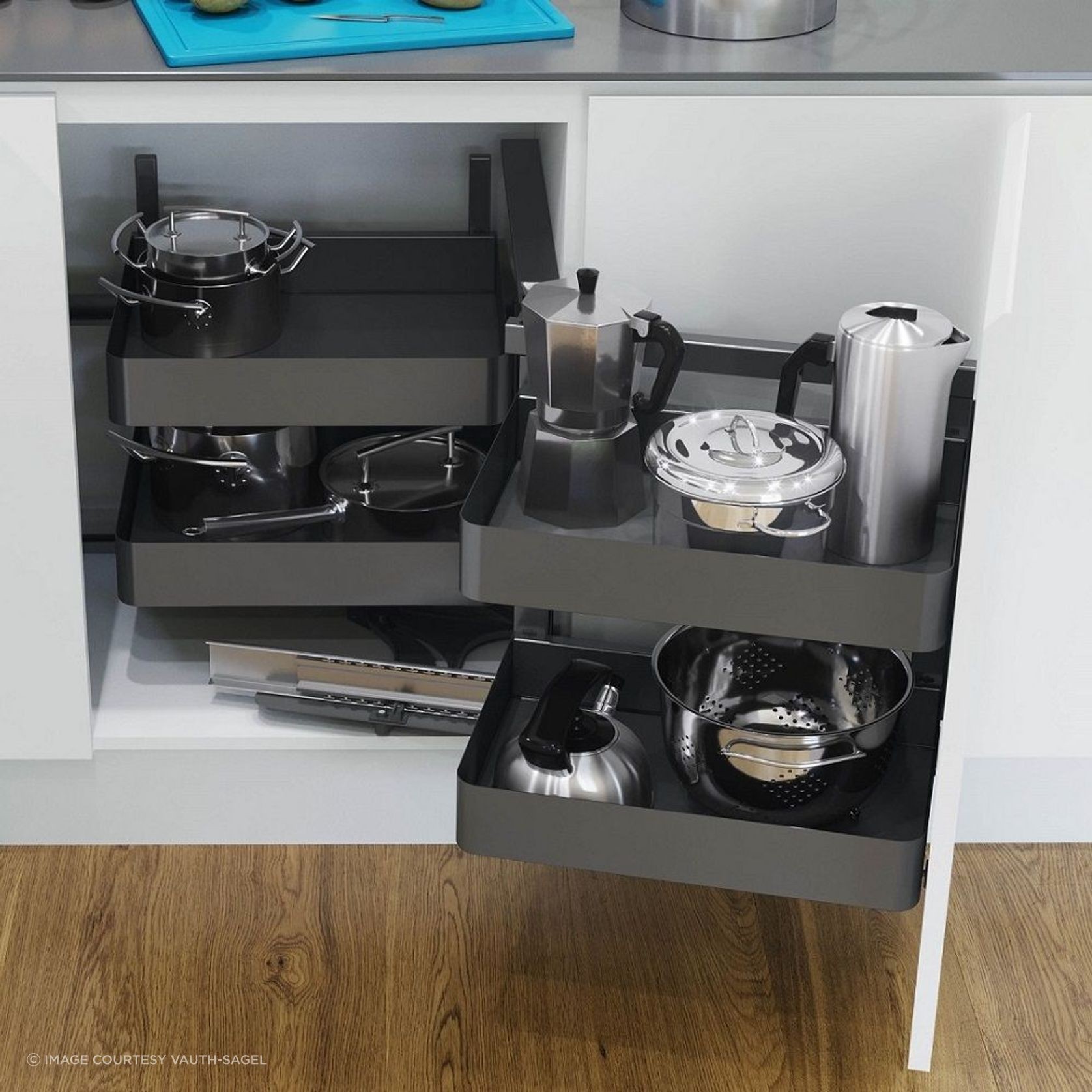VS COR Fold Pull Out for Blind Corner Cabinets gallery detail image