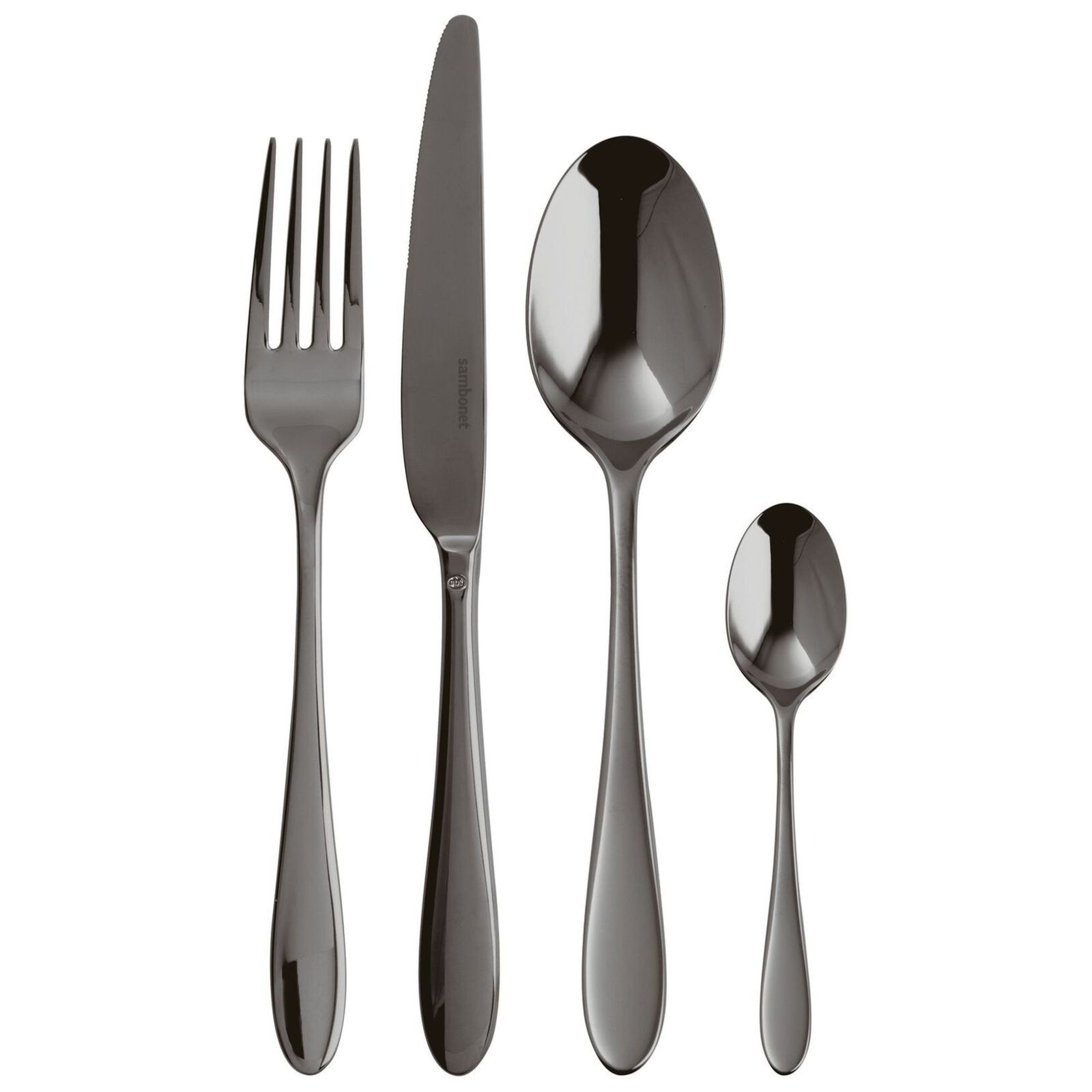 Velvet PVD Mirror 2 Black 24 Piece Set gallery detail image