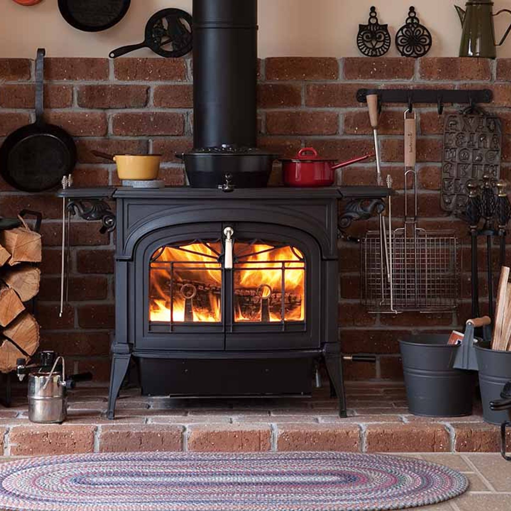 Encore Slow Combustion Wood Fireplace gallery detail image