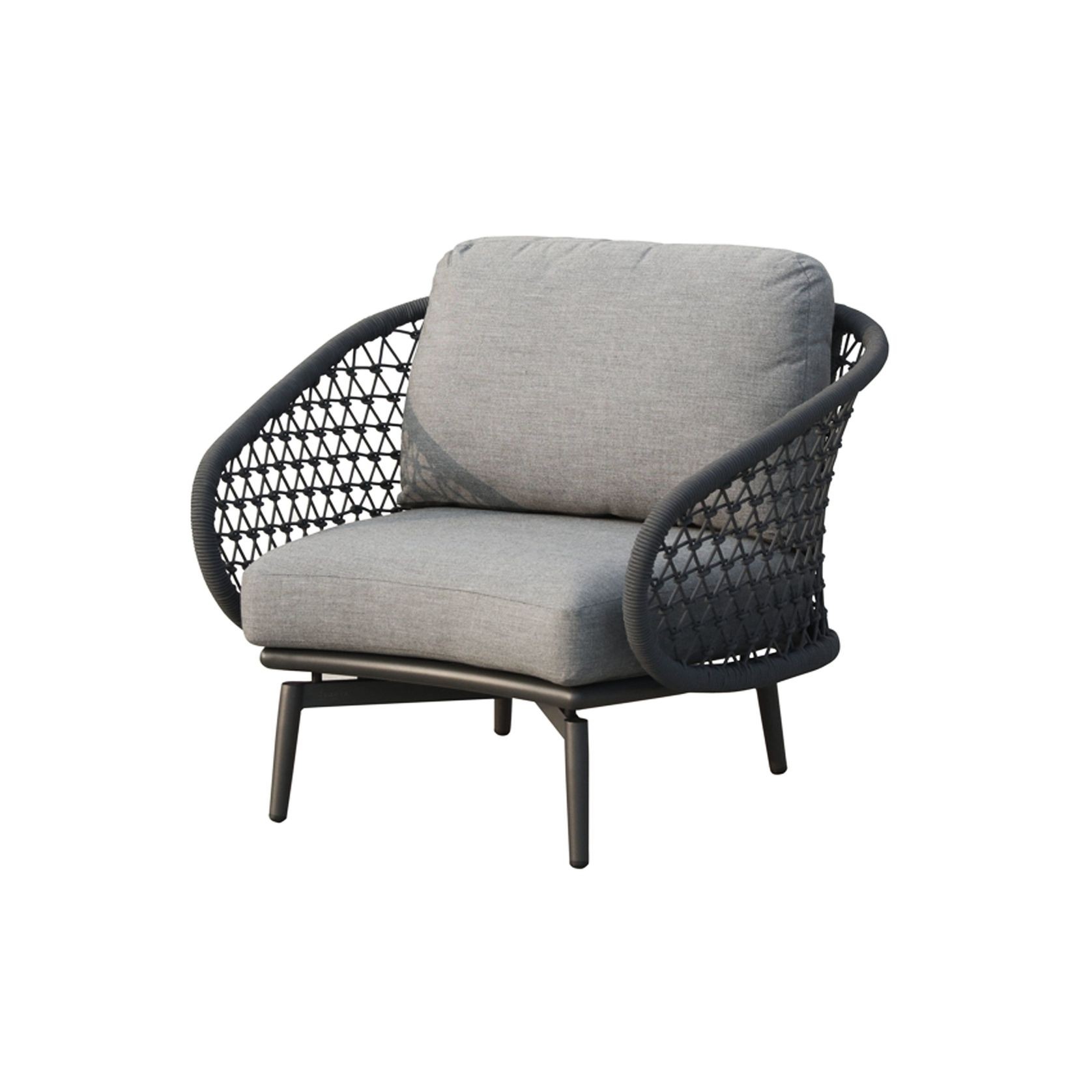 Verona Outdoor Lounge Chair - Charcoal gallery detail image