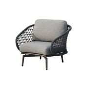 Verona Outdoor Lounge Chair - Charcoal gallery detail image