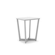 Verona Square Outdoor Bar Table - Light Grey gallery detail image