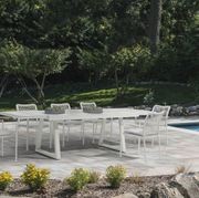 Verona Extendable Outdoor Dining Table - Light Grey gallery detail image