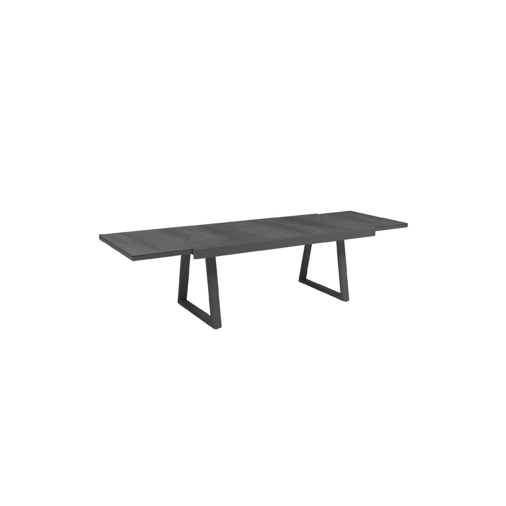 Verona Extendable Outdoor Dining Table - Charcoal gallery detail image