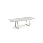 Verona Extendable Outdoor Dining Table - Light Grey gallery detail image