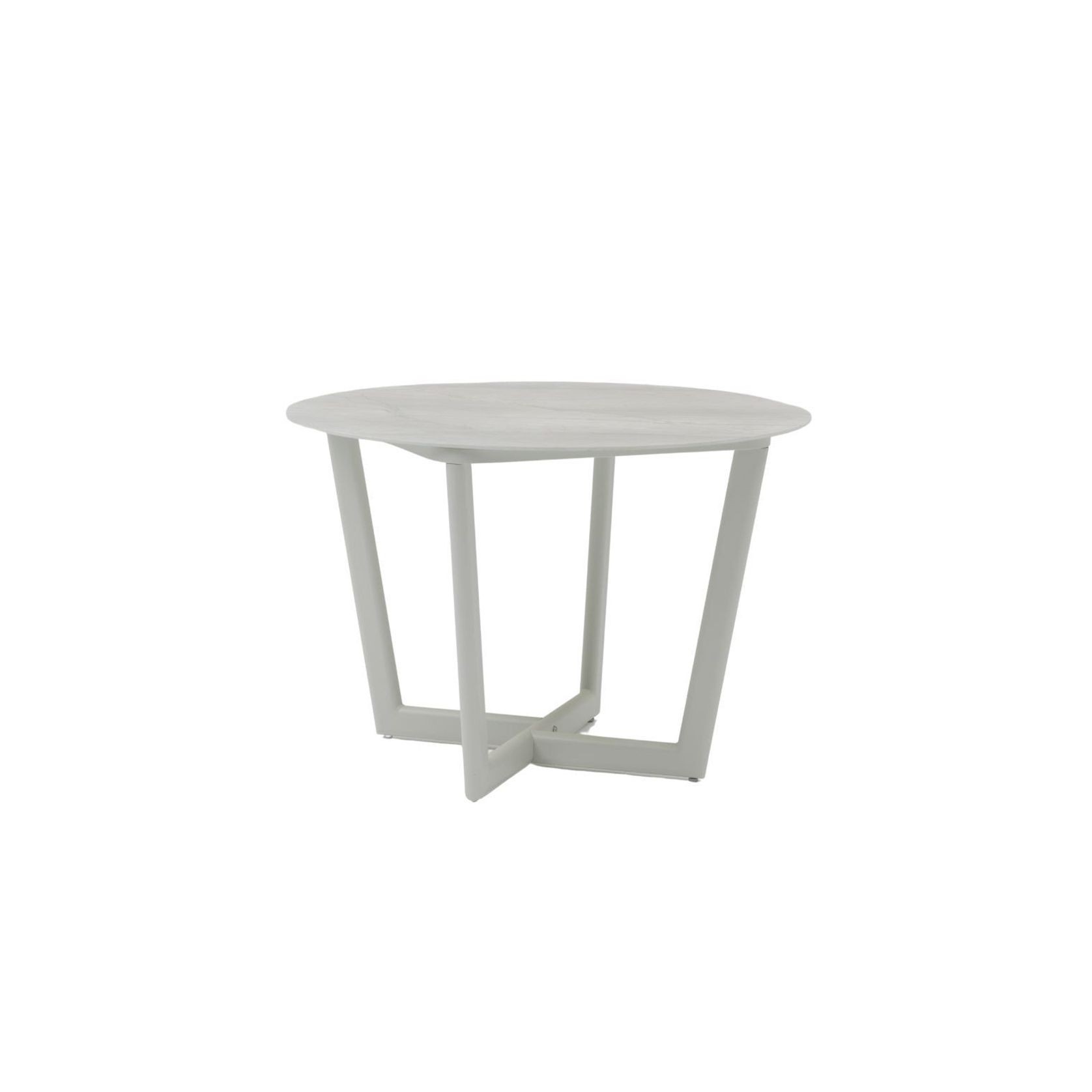 Verona Round Outdoor Dining Table - Light Grey gallery detail image