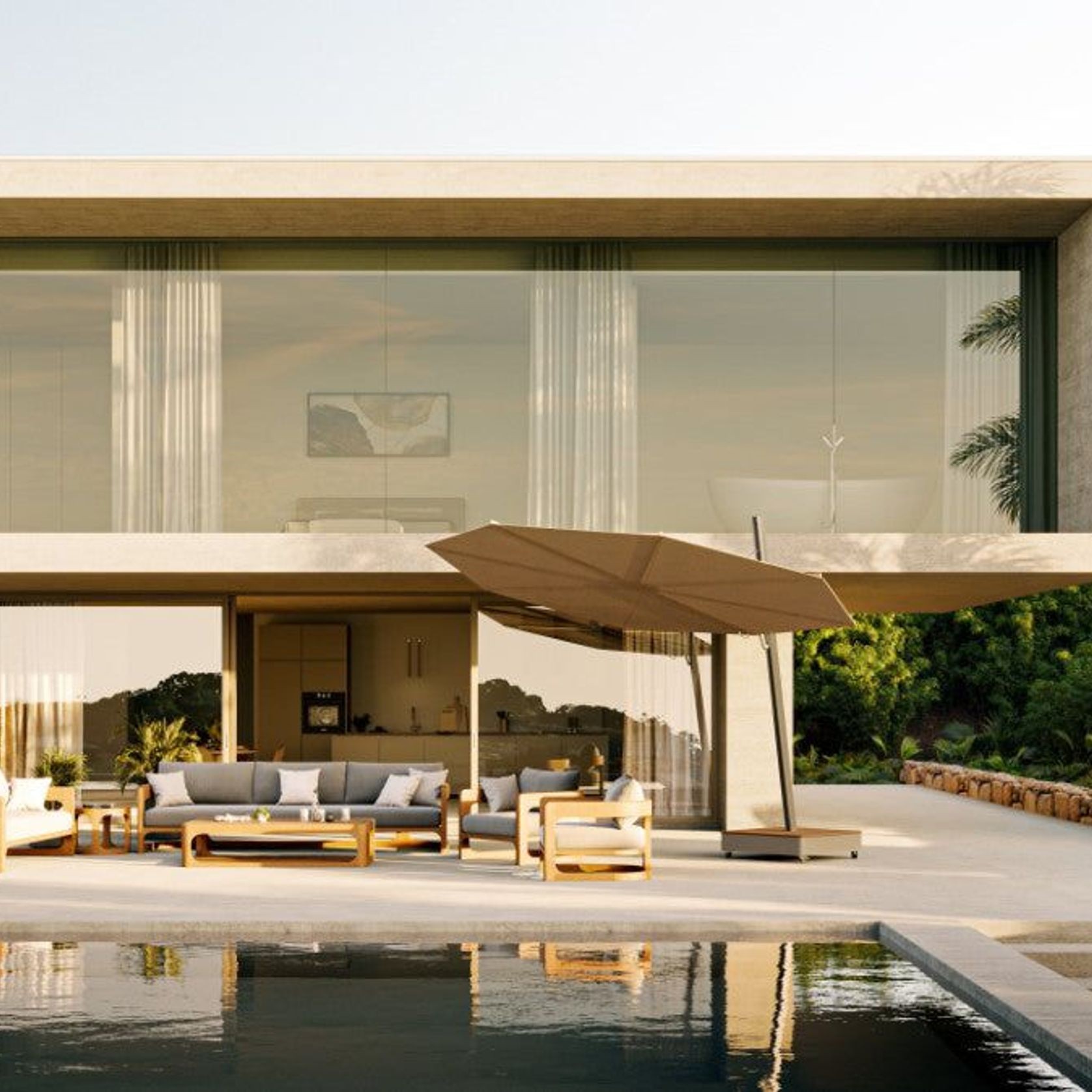 Umbrosa Versa Ux Cantilever Umbrella gallery detail image