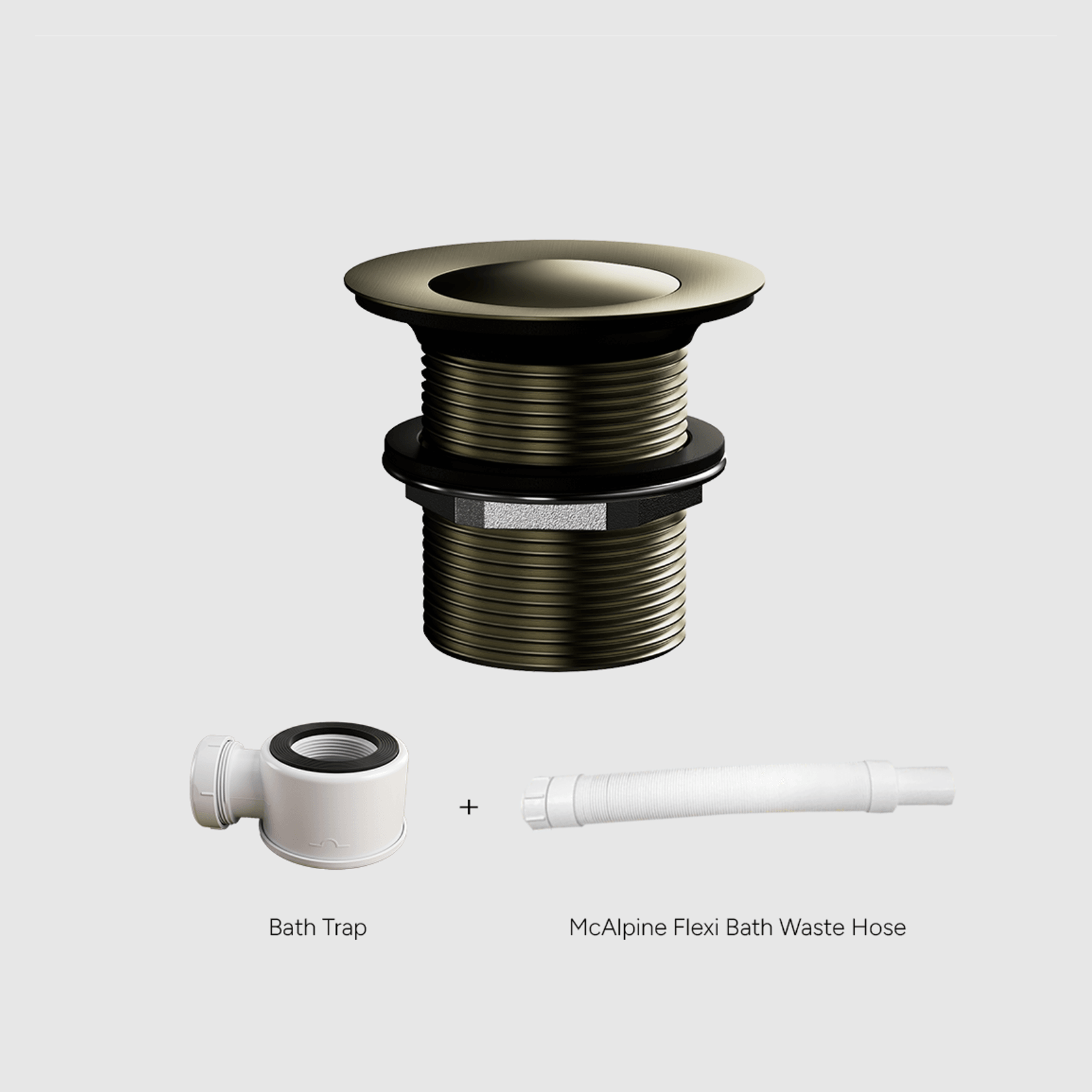 Versa Pop Up Bath Waste Kit 40mm | Non-Overflow Long Tail gallery detail image