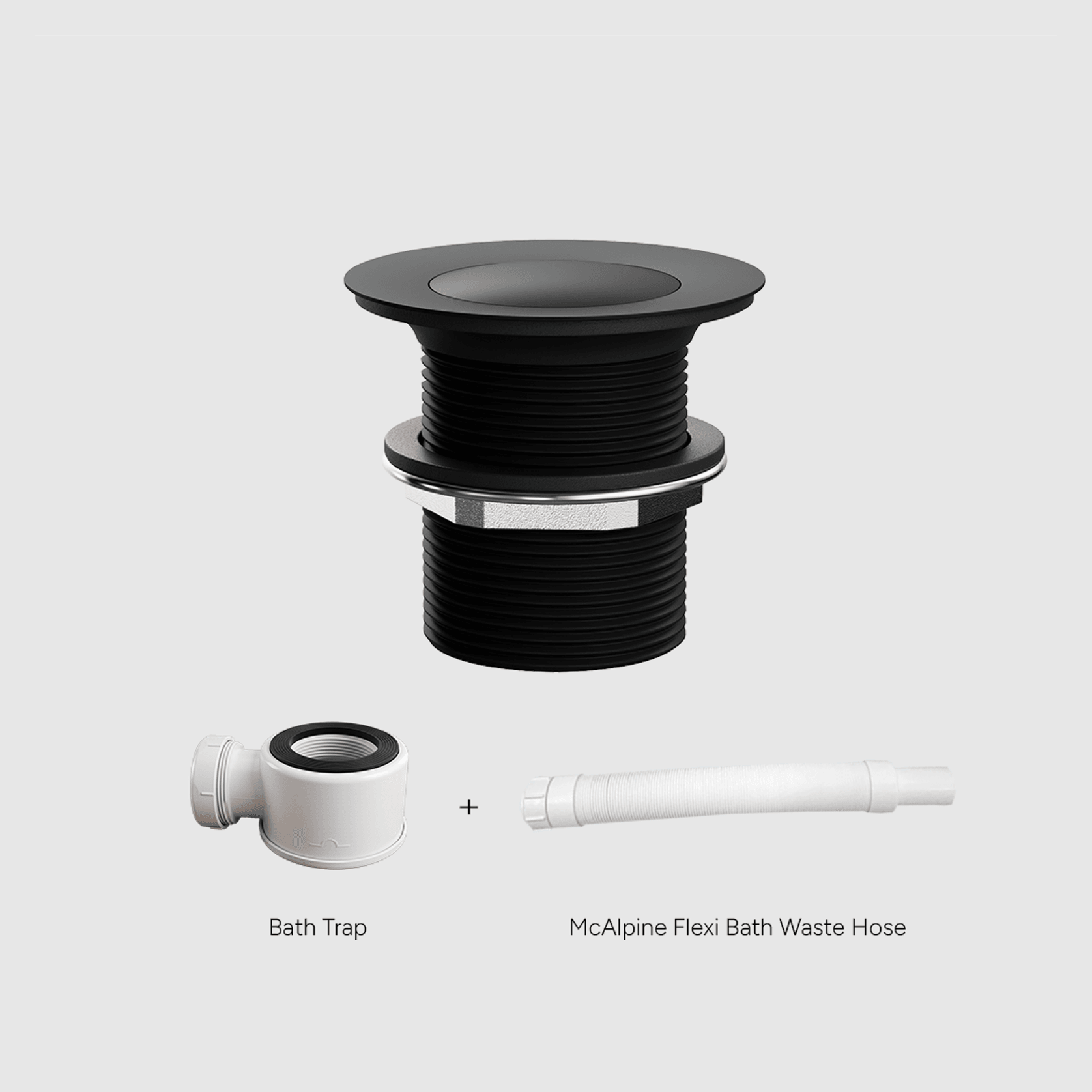 Versa Pop Up Bath Waste Kit 40mm | Non-Overflow Long Tail gallery detail image