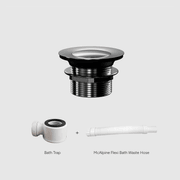 Versa Pop Up Bath Waste Kit 40mm | Non-Overflow Short Tail gallery detail image