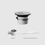 Versa Pop Up Bath Waste Kit 40mm | Non-Overflow Short Tail gallery detail image