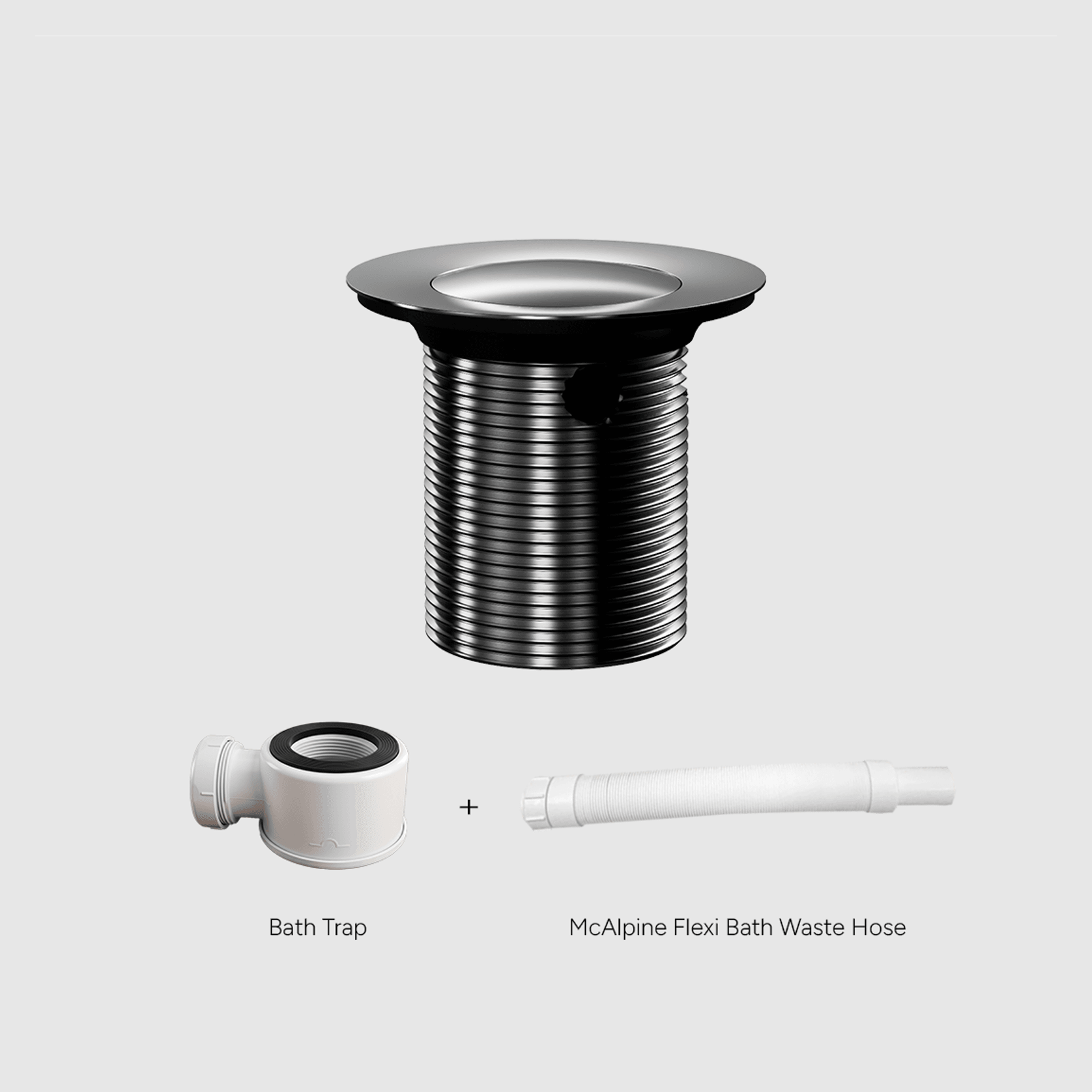 Versa Pop Up Bath Waste Kit 40mm | Overflow gallery detail image