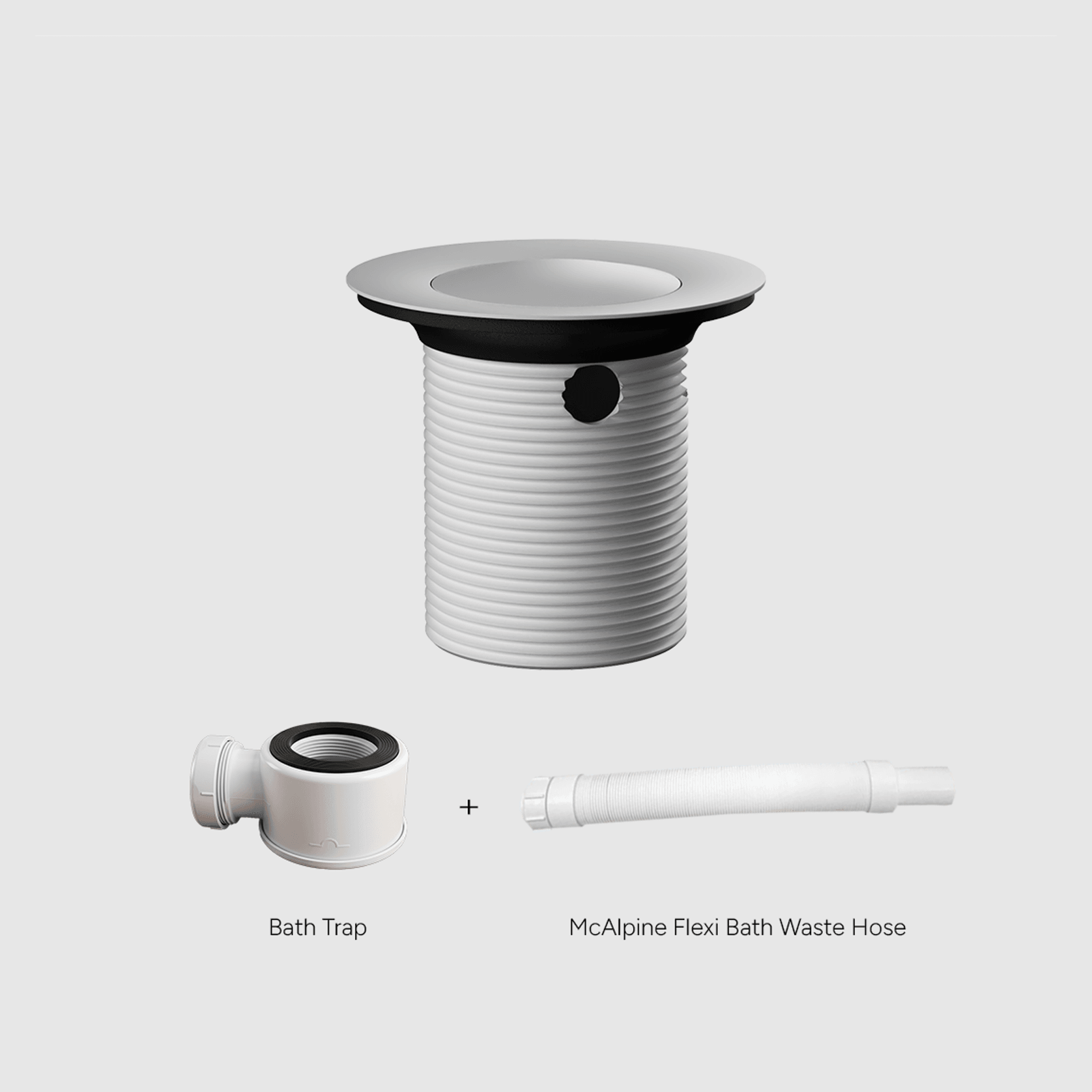 Versa Pop Up Bath Waste Kit 40mm | Overflow gallery detail image