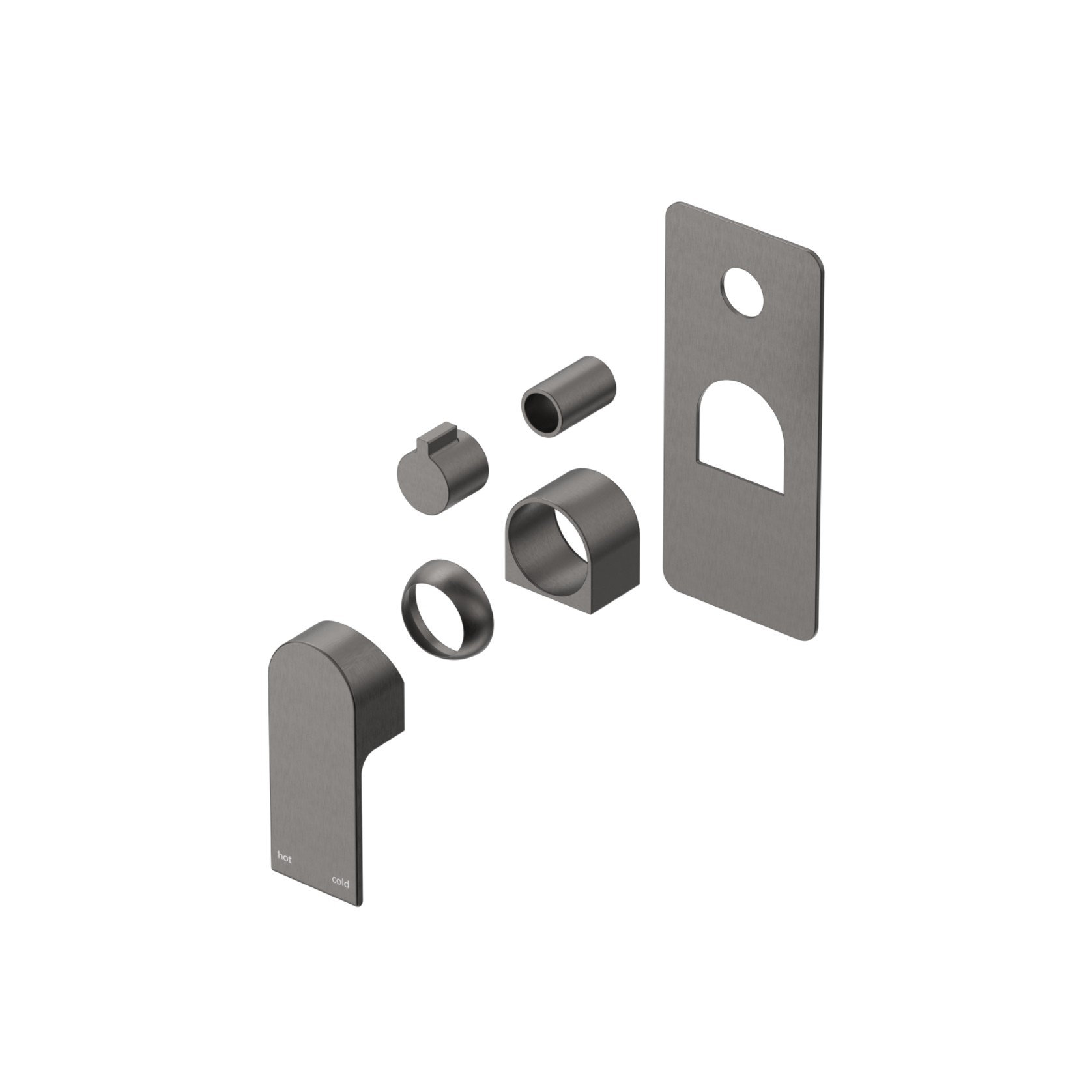 Beki Shower Mixer | Square Plate | Trim Kit Only gallery detail image