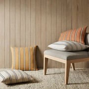 Weave Home Vinnie Striped Cushion - Natural | Square and Lumbar gallery detail image