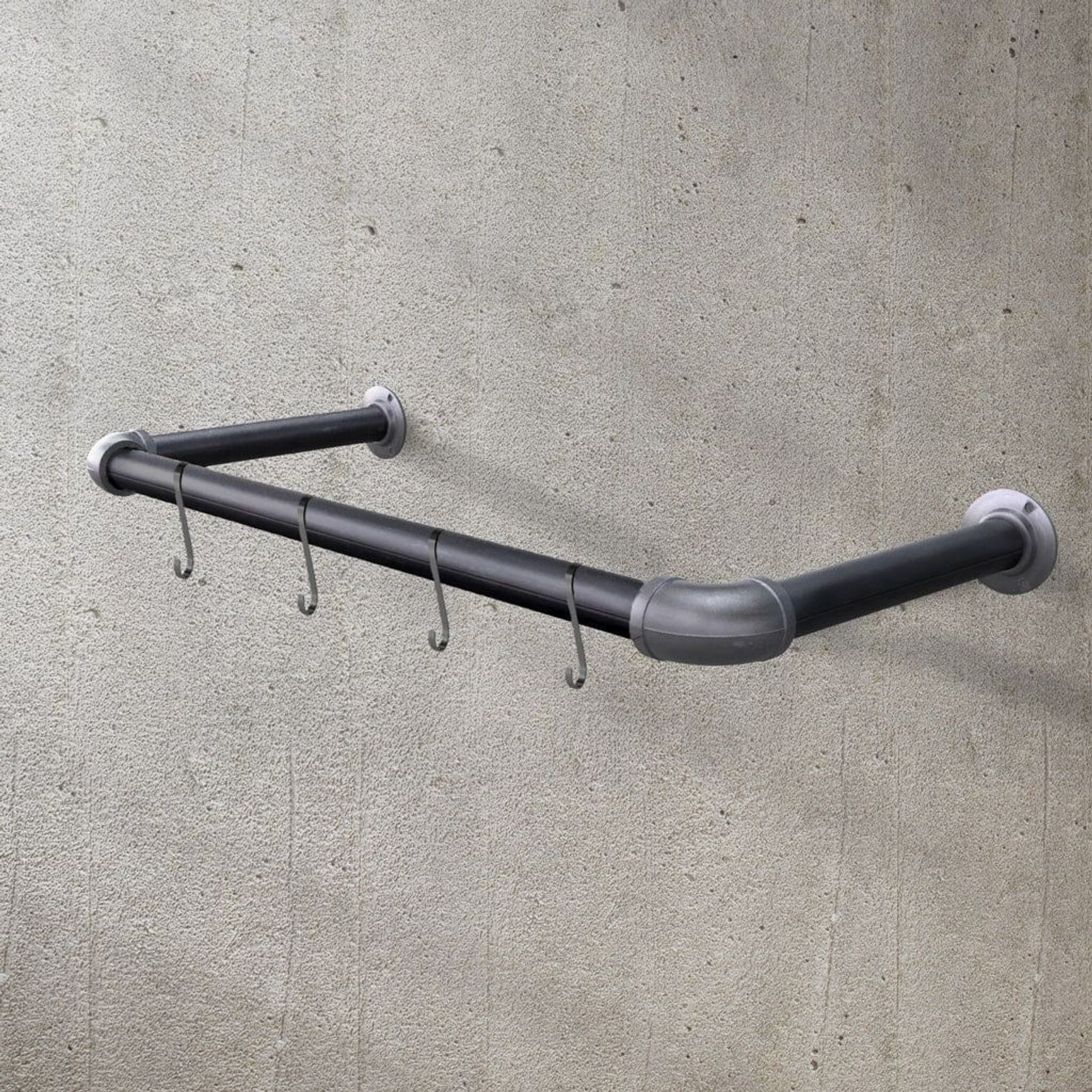 Industrail Storage Rail with Small Hooks gallery detail image