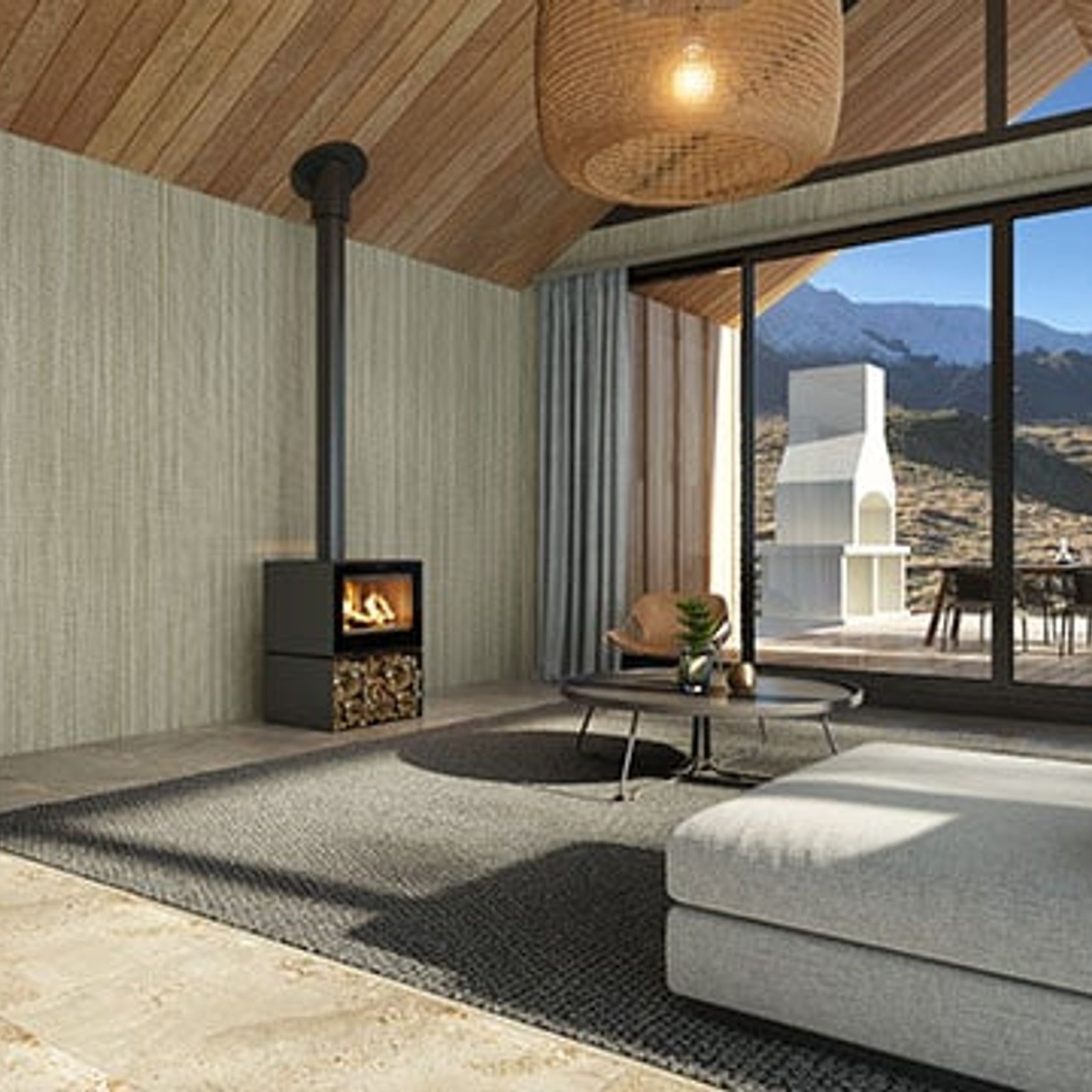VisionLINE Phoenix Slow Combustion Fireplace gallery detail image