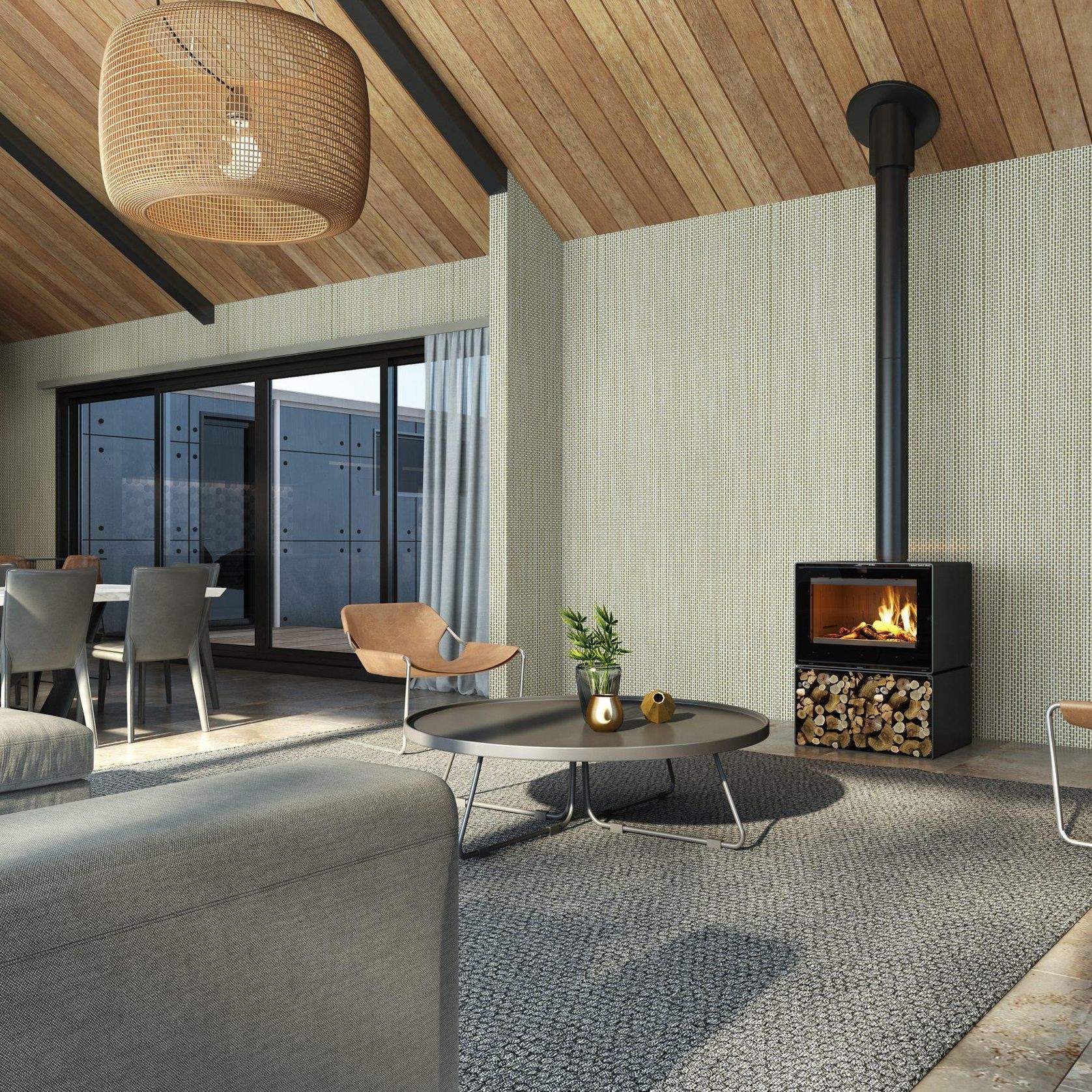 Visionline Phoenix Wood Fireplace gallery detail image