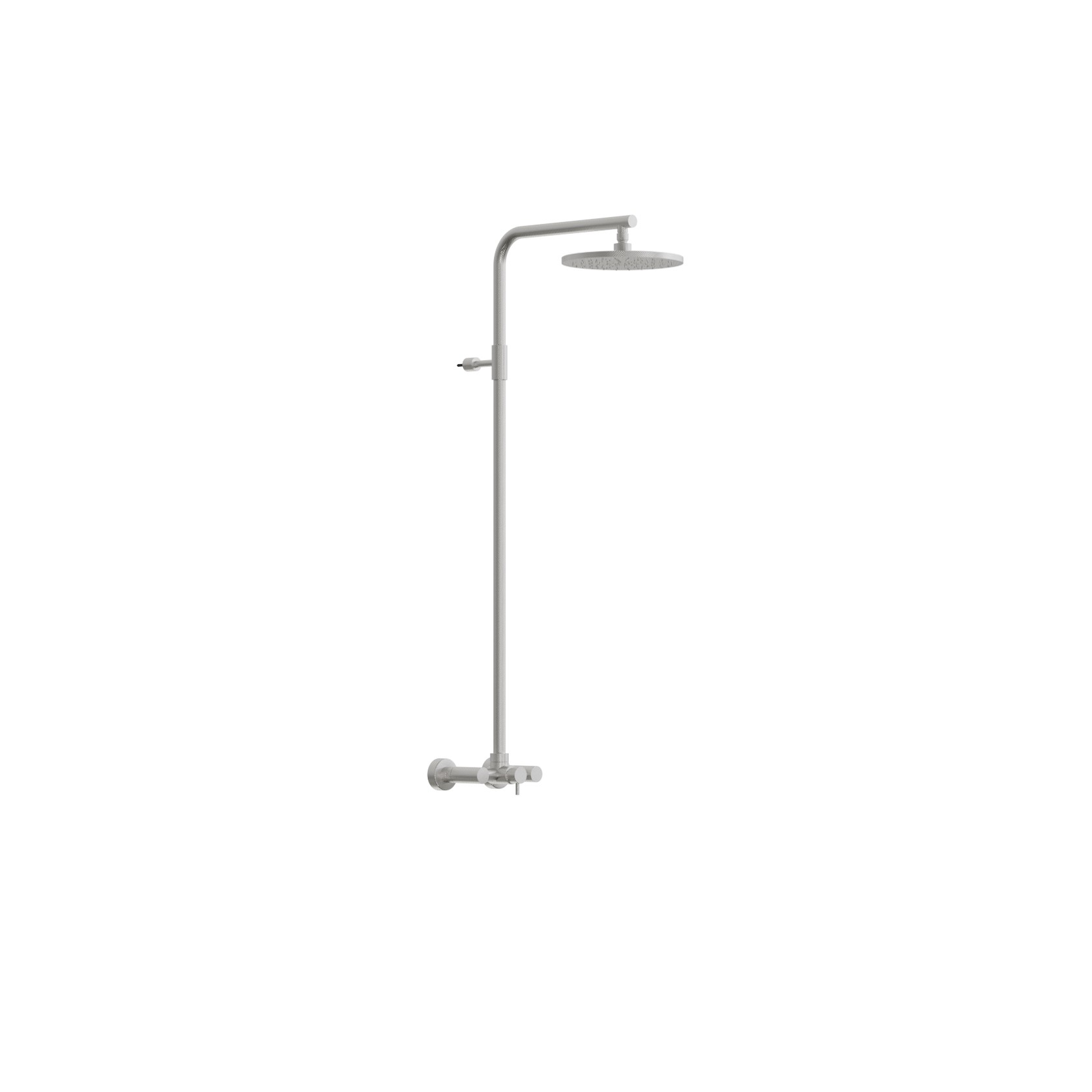 Classy Wall Mount Shower Column With External Mixer Polished Stainless Steel gallery detail image