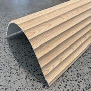 WOODFLEX® FLOW Flexible Wooden Wall Panel - Oak Veneer - 2700mm x 600mm - Wave 37.5mm gallery detail image