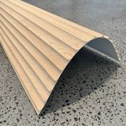 WOODFLEX® FLOW Flexible Wooden Wall Panel - Oak Veneer - 2700mm x 600mm - Wave 37.5mm gallery detail image