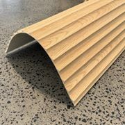 WOODFLEX® FLOW Flexible Wooden Wall Panel - Oak Veneer - 2700mm x 600mm - Wave 37.5mm gallery detail image