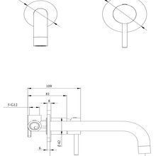 LVB Mica Wall | Spout Combo | Curved Spout | 2P gallery detail image