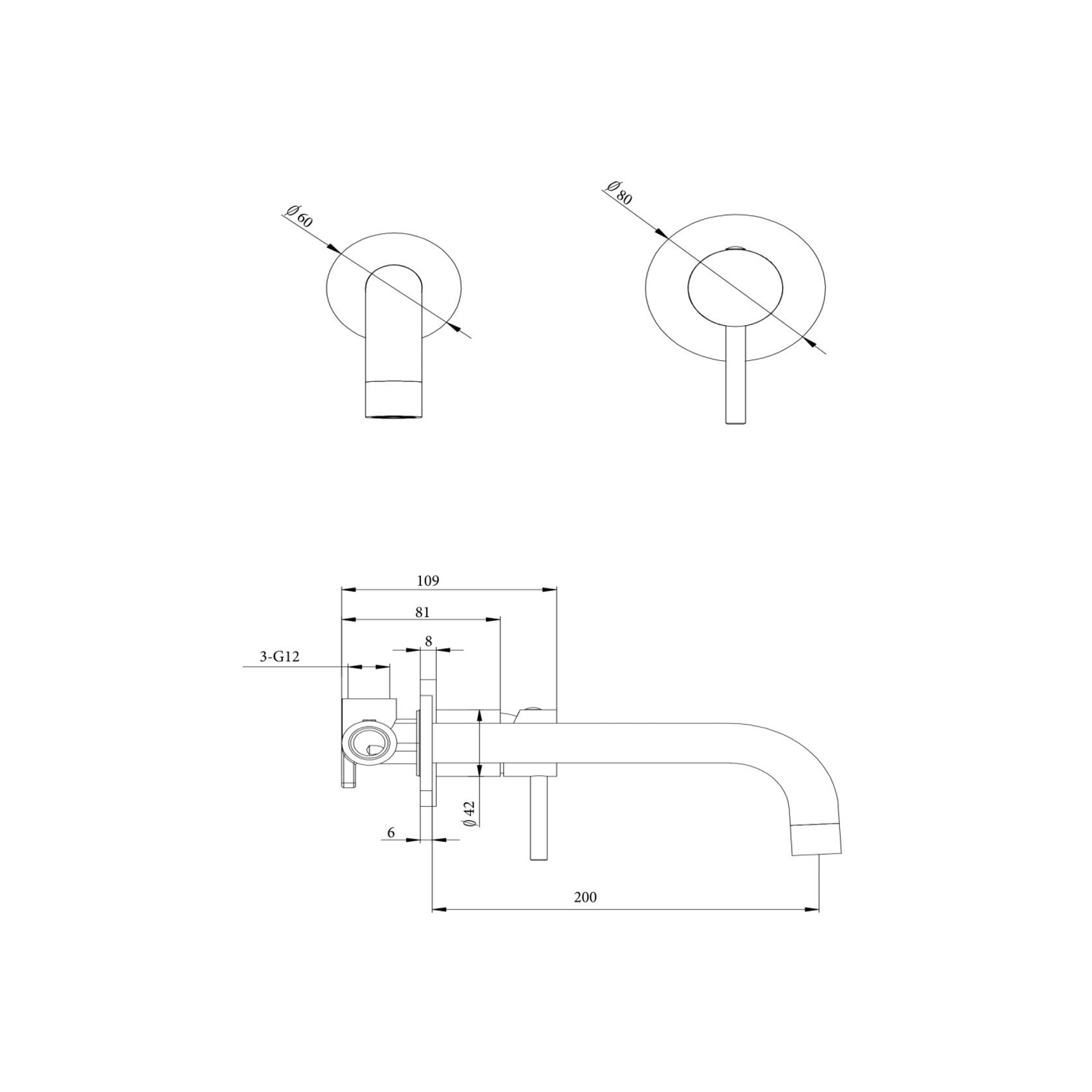 LVB Mica Wall | Spout Combo | Curved Spout | 2P gallery detail image