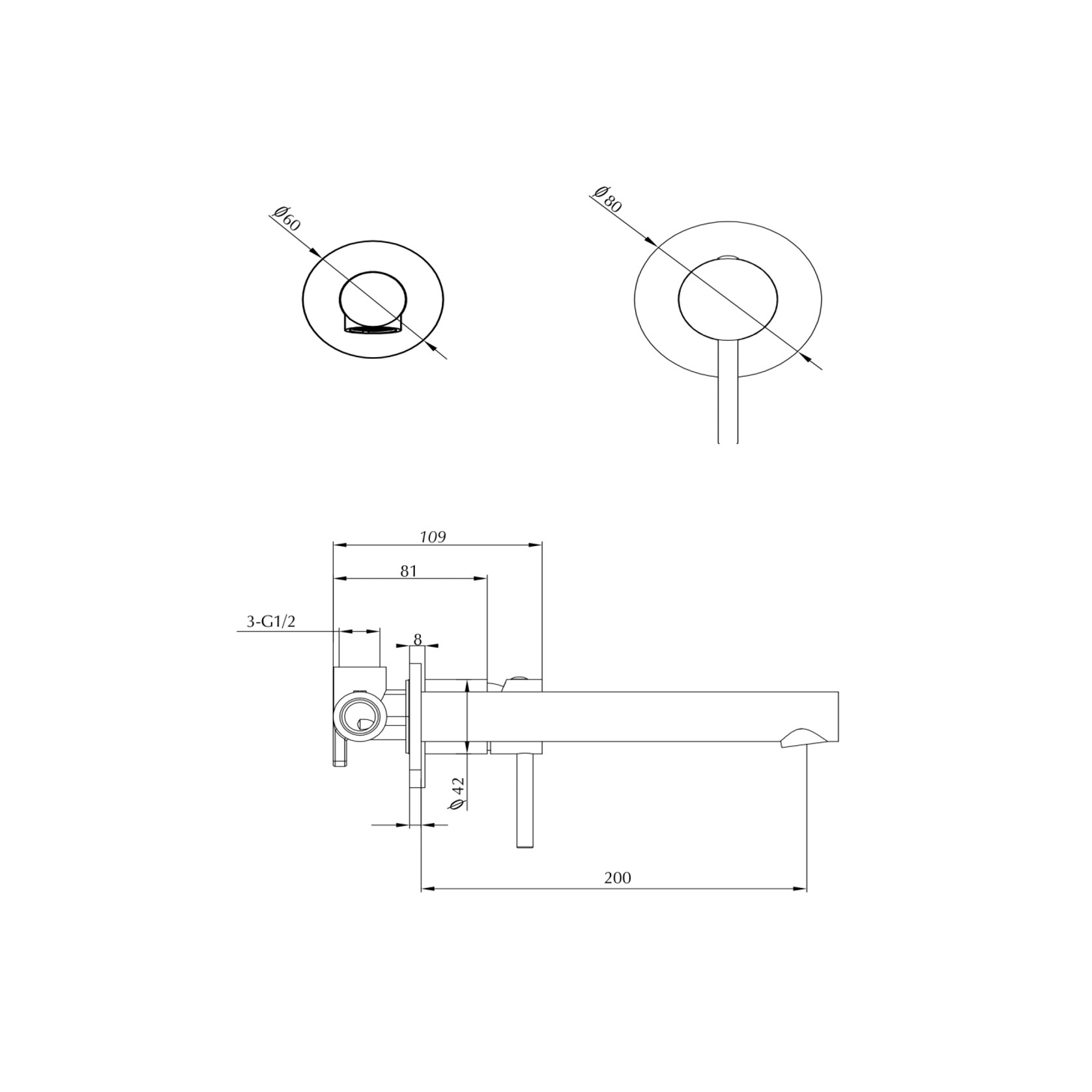 LVB Mica Wall | Spout Combo | Straight Spout | 2P gallery detail image