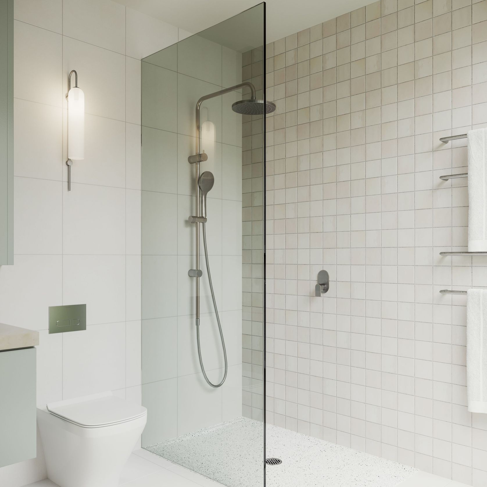 Custom Solid Surface Shower Base | 32 mm gallery detail image